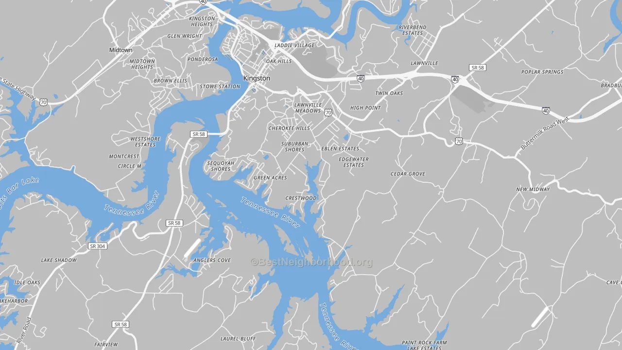 Transit Grade map of 37763, TN