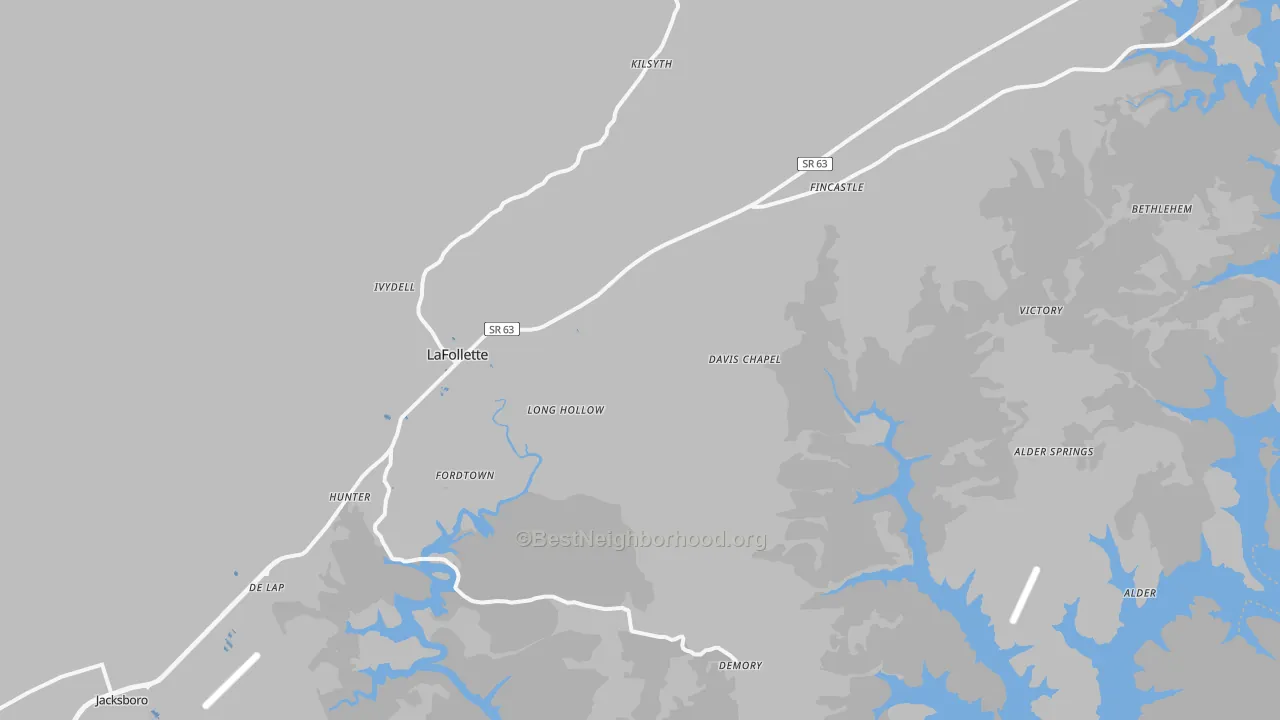 Transit Grade map of 37766, TN