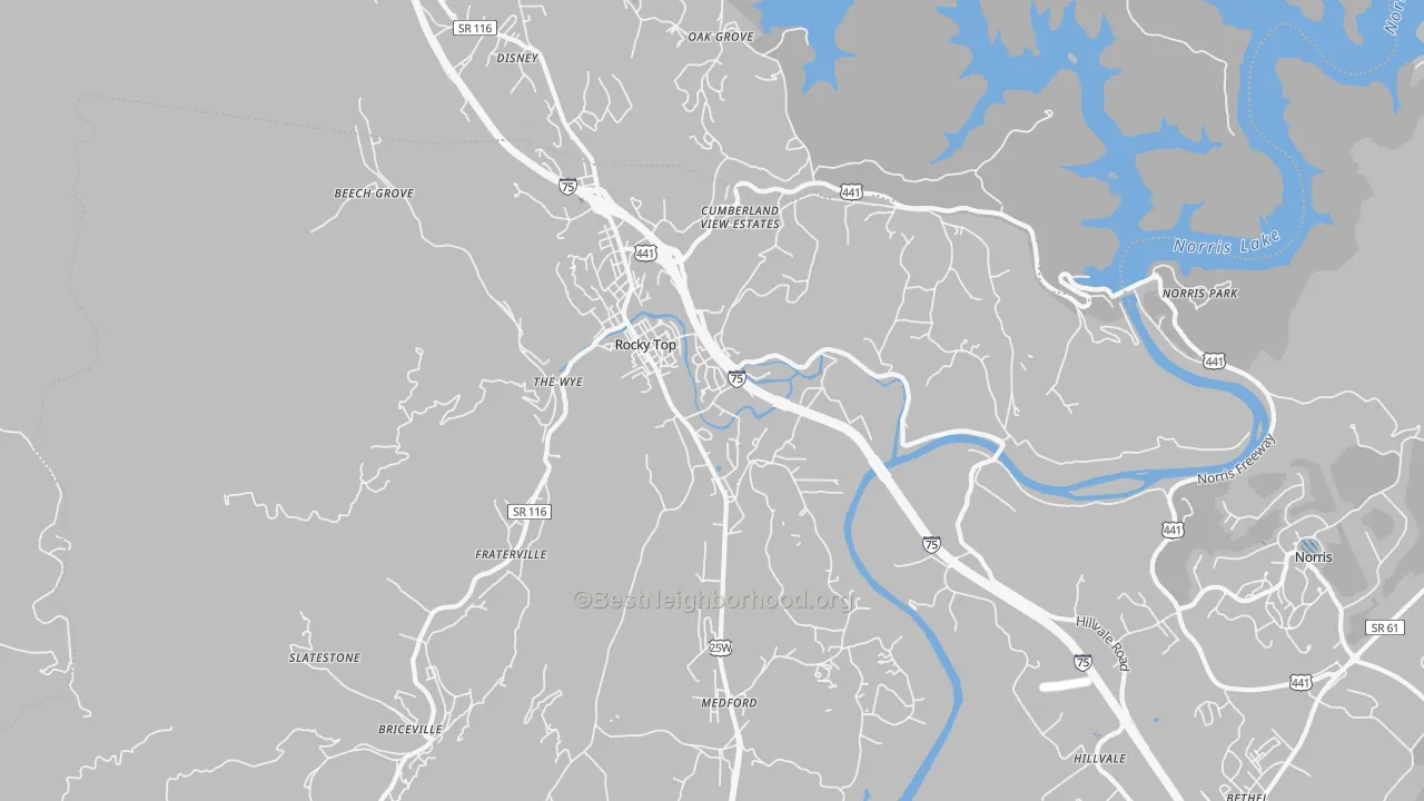 Transit Grade map of 37769, TN