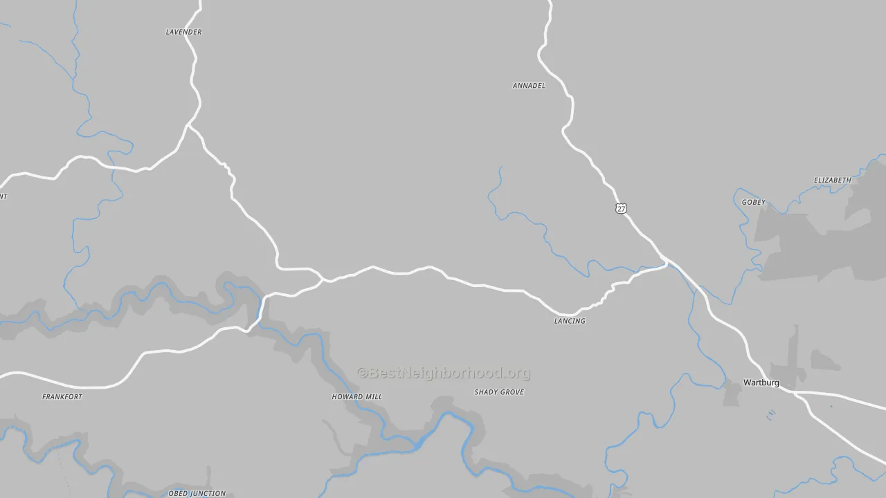 Transit Grade map of 37770, TN