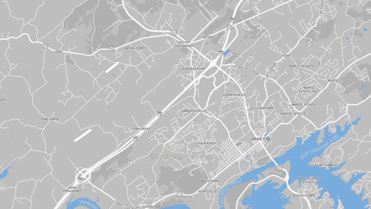 Transit Grade map of 37771, TN