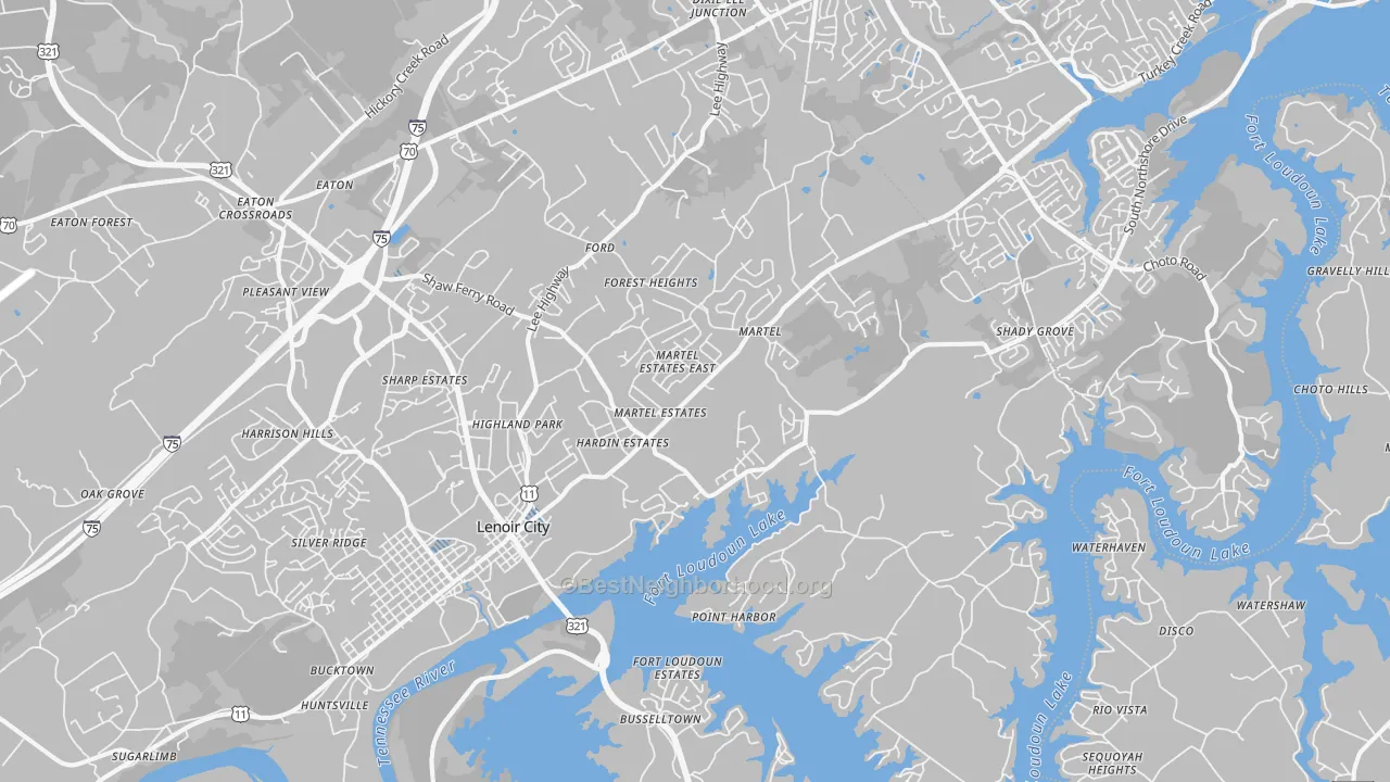 Transit Grade map of 37772, TN