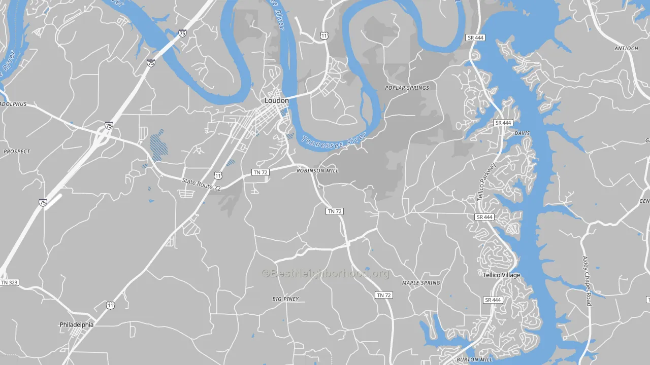 Transit Grade map of 37774, TN
