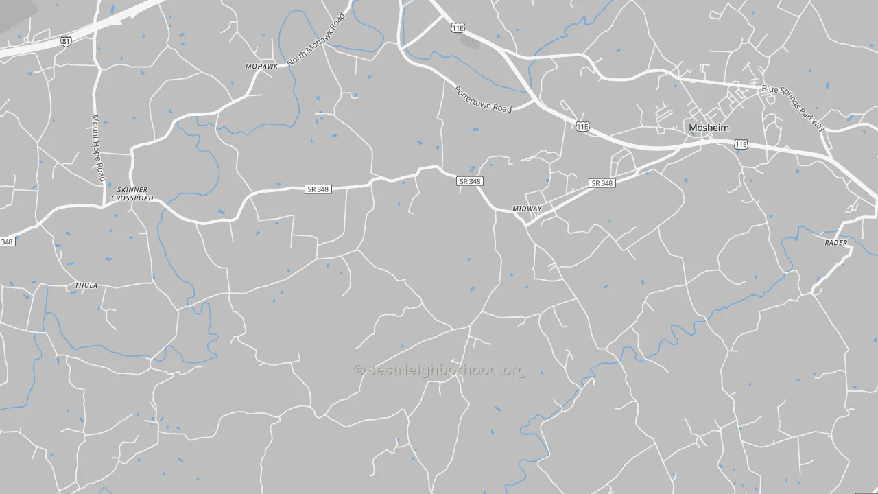 Transit Grade map of 37809, TN