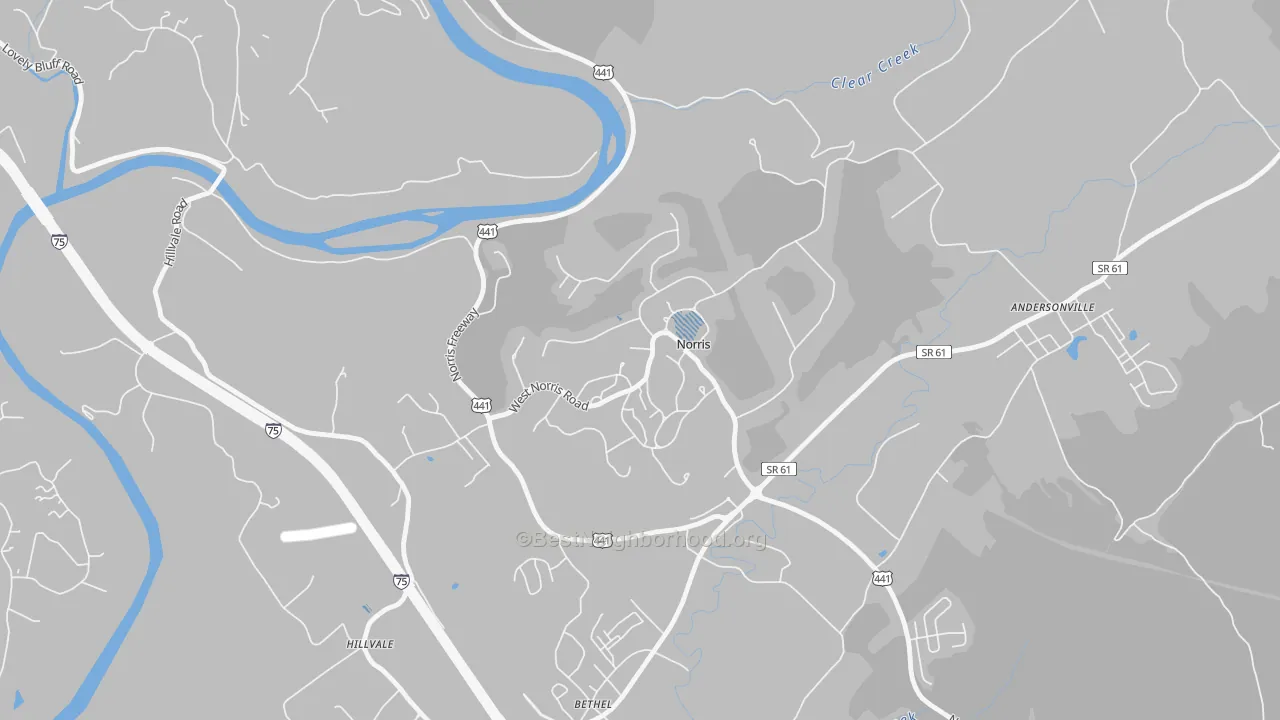 Transit Grade map of 37828, TN