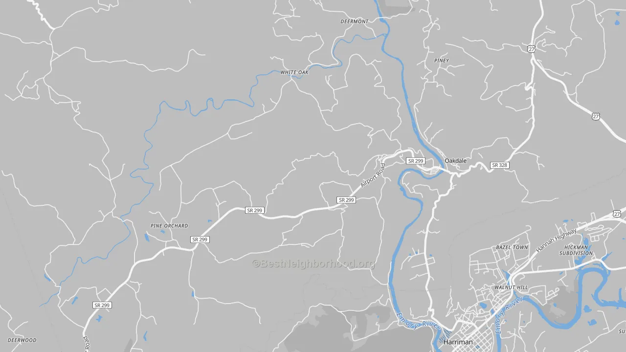 Transit Grade map of 37829, TN