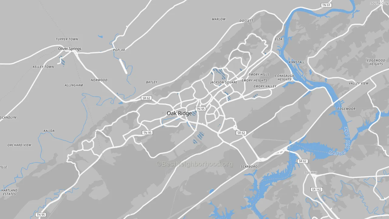 Transit Grade map of 37830, TN