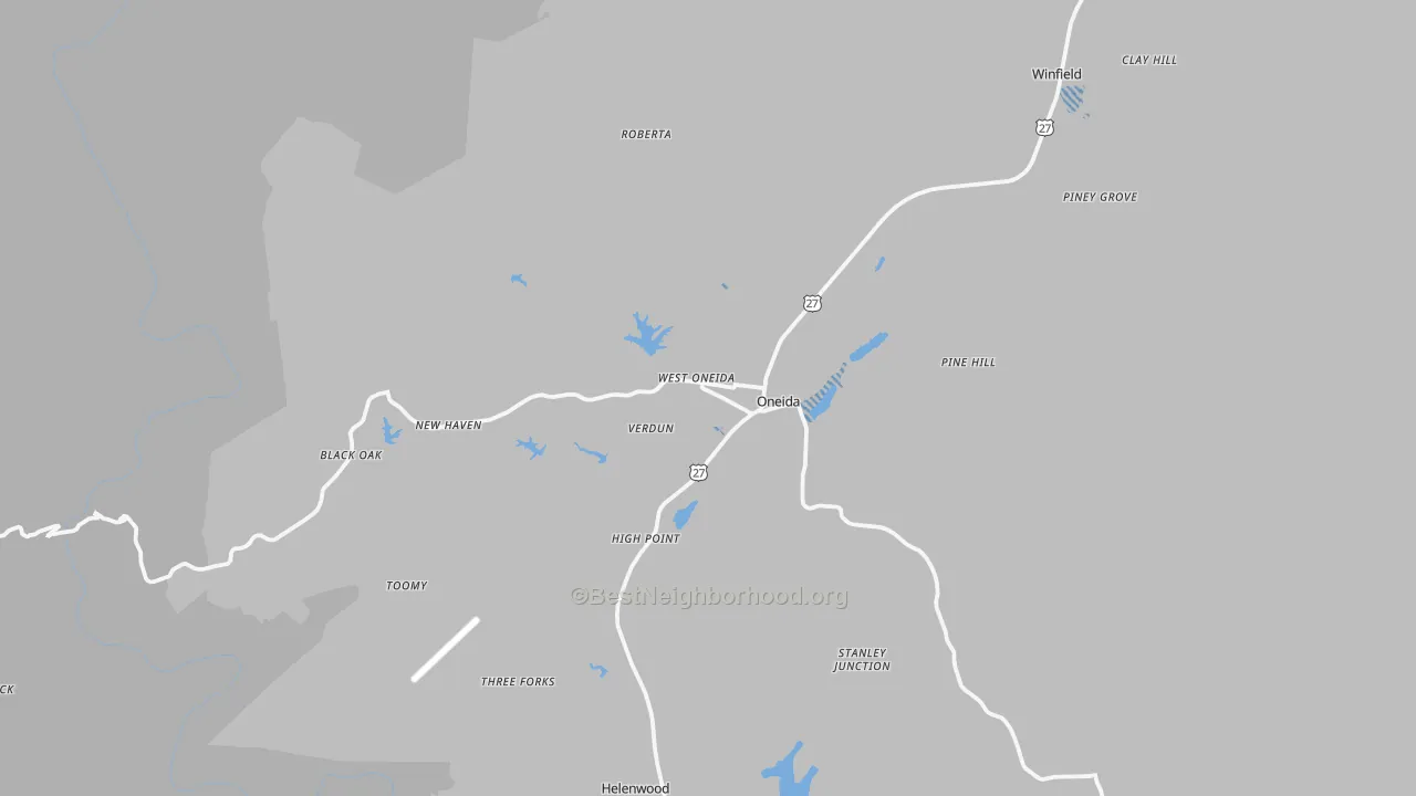 Transit Grade map of 37841, TN