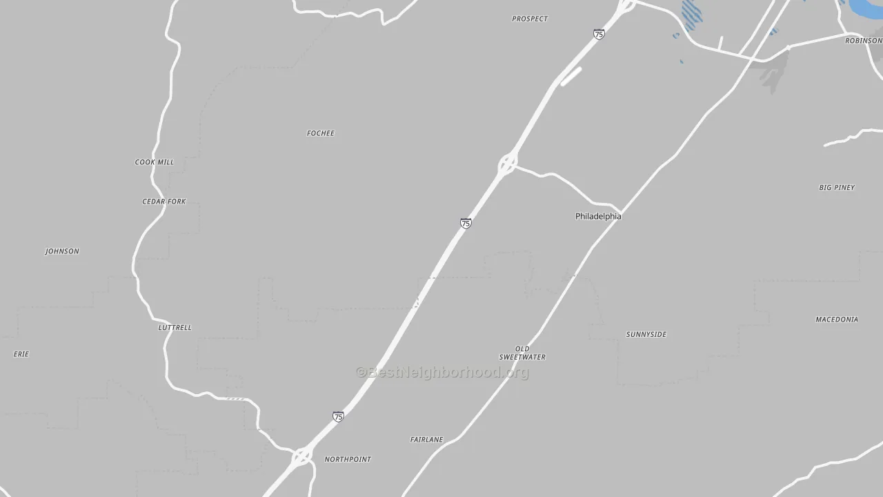 Transit Grade map of 37846, TN