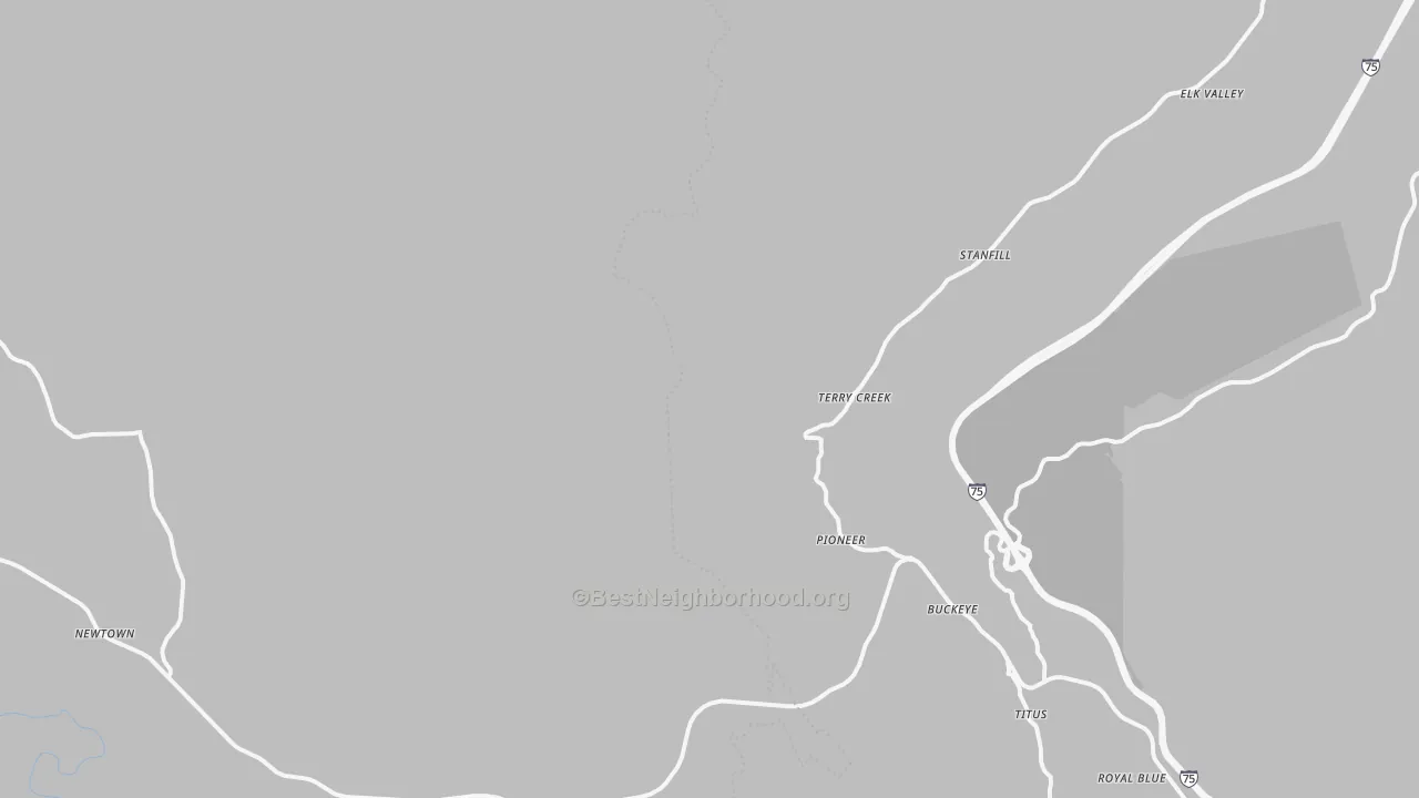 Transit Grade map of 37847, TN