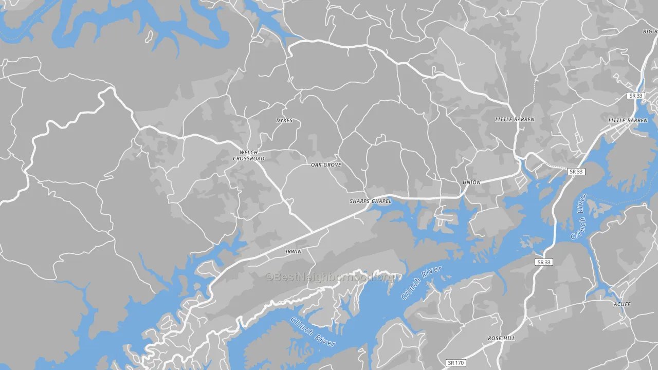 Transit Grade map of 37866, TN