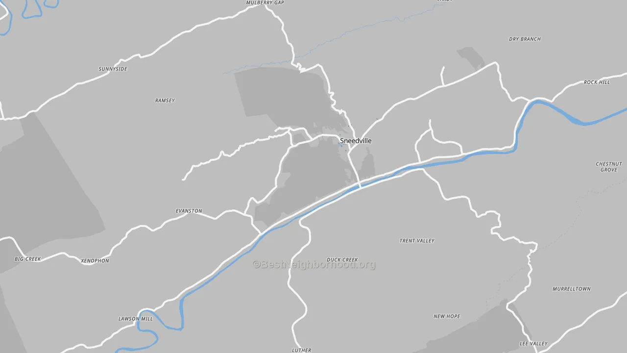 Transit Grade map of 37869, TN