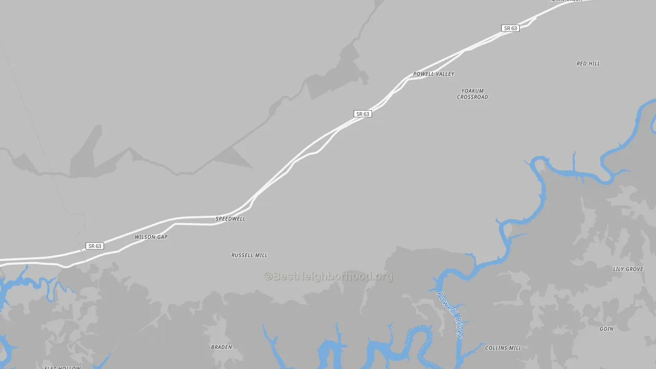 Transit Grade map of 37870, TN