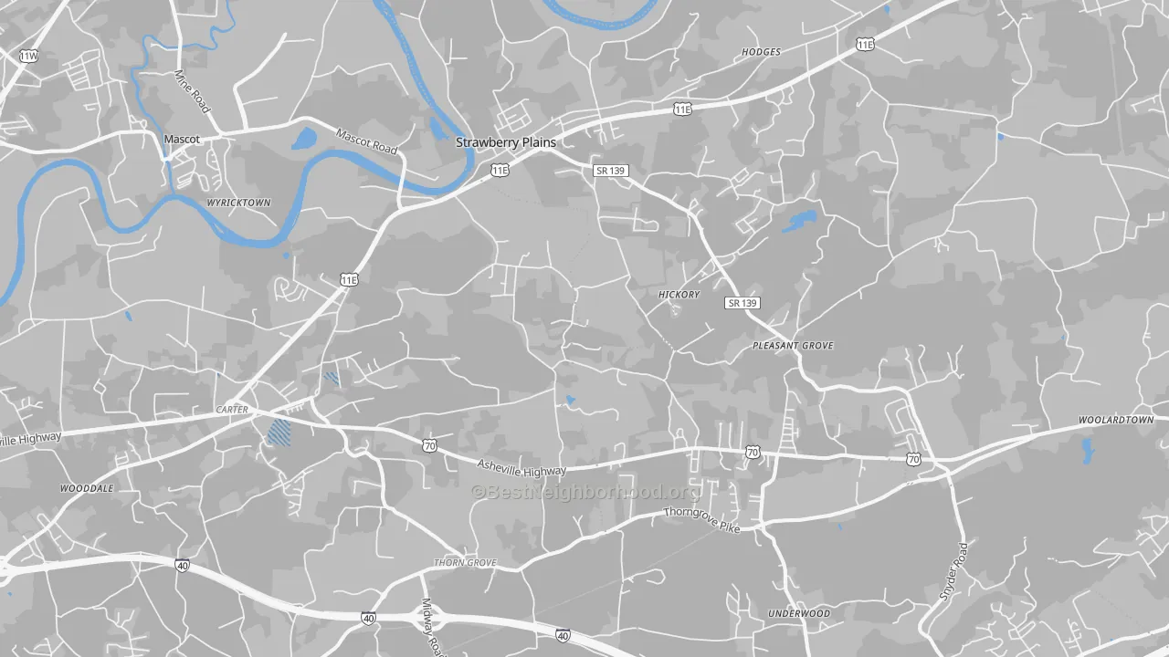 Transit Grade map of 37871, TN