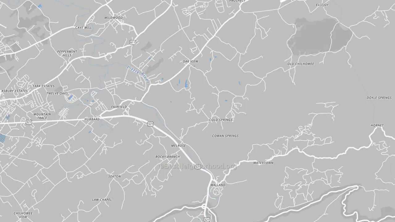 Transit Grade map of 37886, TN
