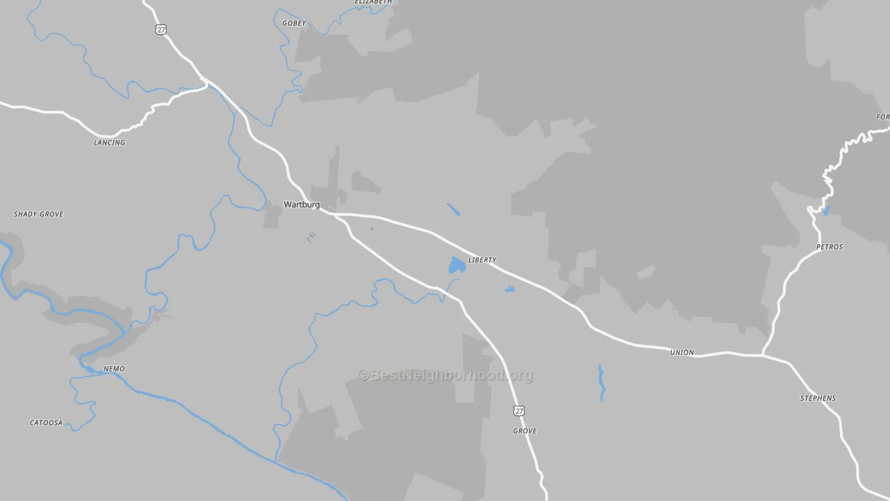 Transit Grade map of 37887, TN