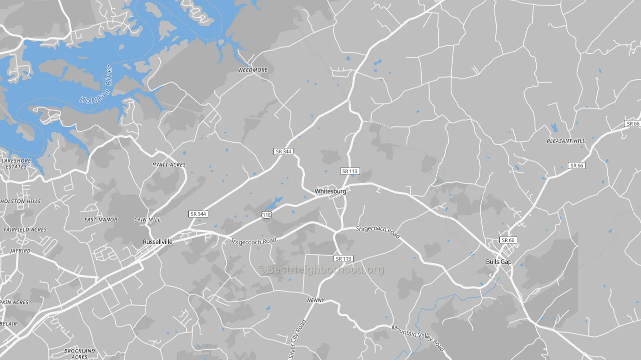 Transit Grade map of 37891, TN
