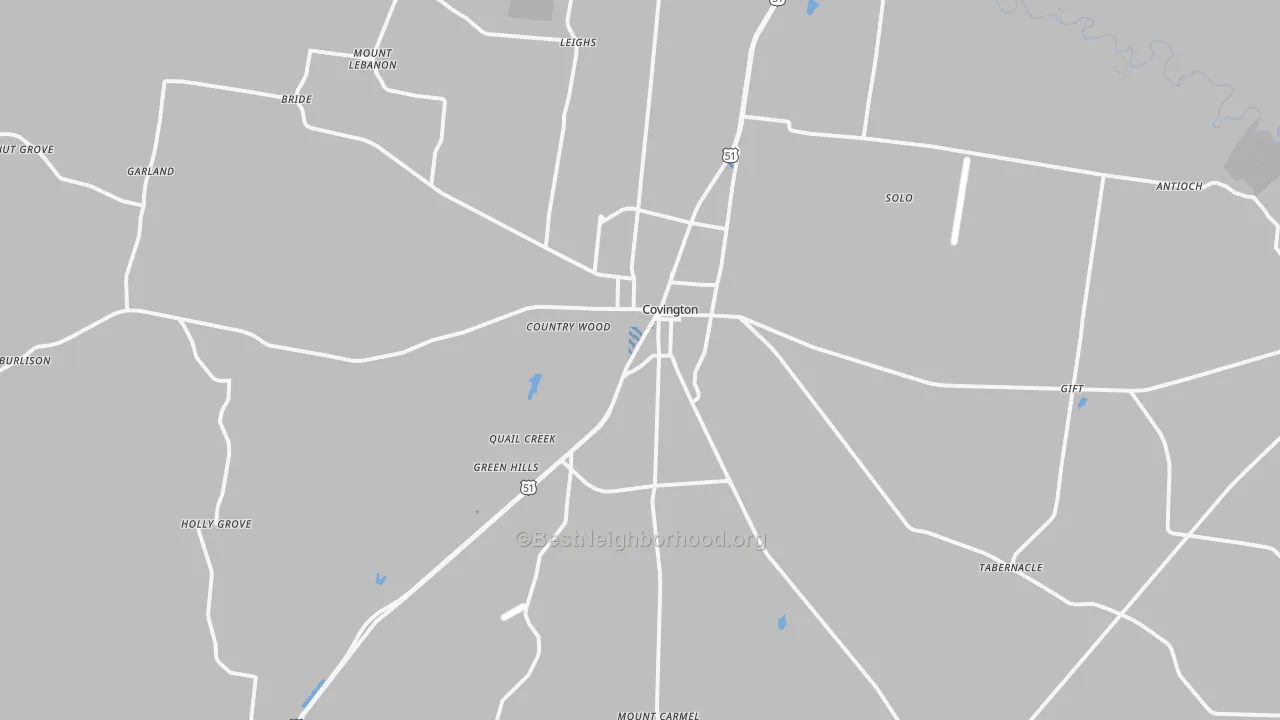Transit Grade map of 38019, TN
