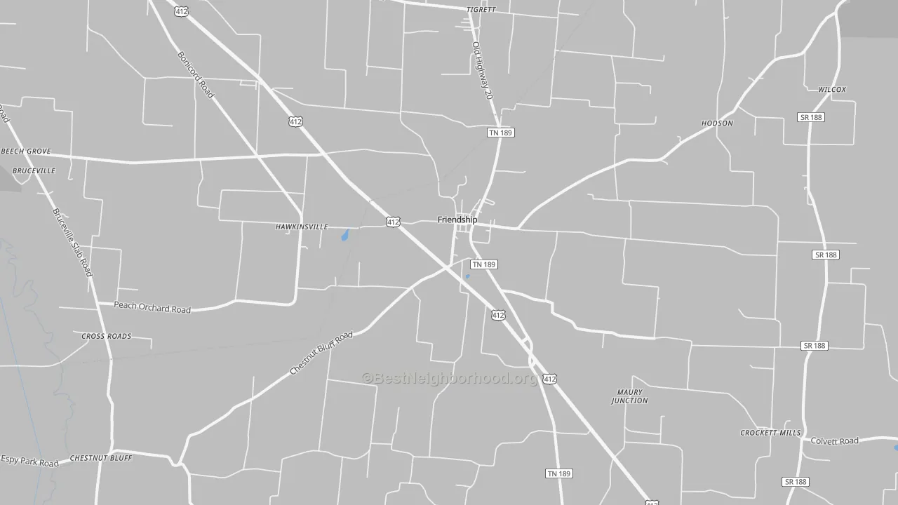 Transit Grade map of 38034, TN