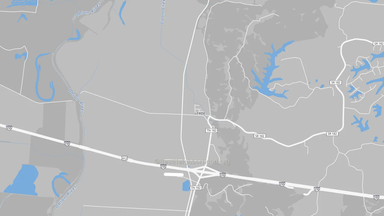 Transit Grade map of 38047, TN
