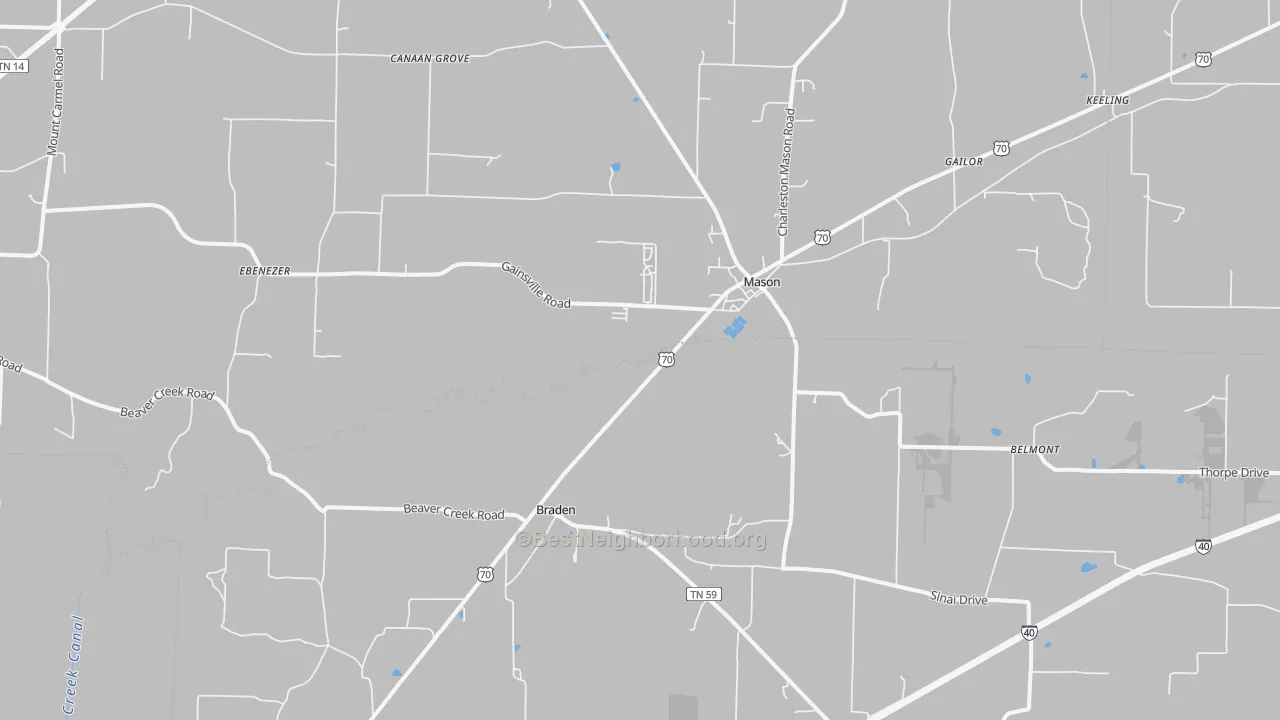 Transit Grade map of 38049, TN