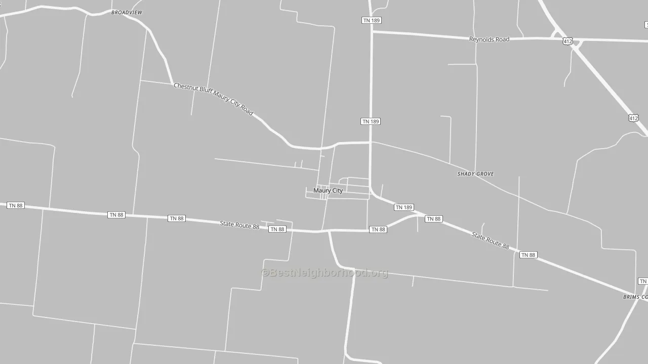 Transit Grade map of 38050, TN