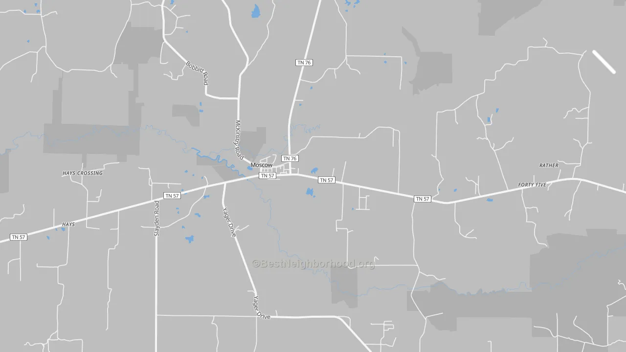 Transit Grade map of 38057, TN