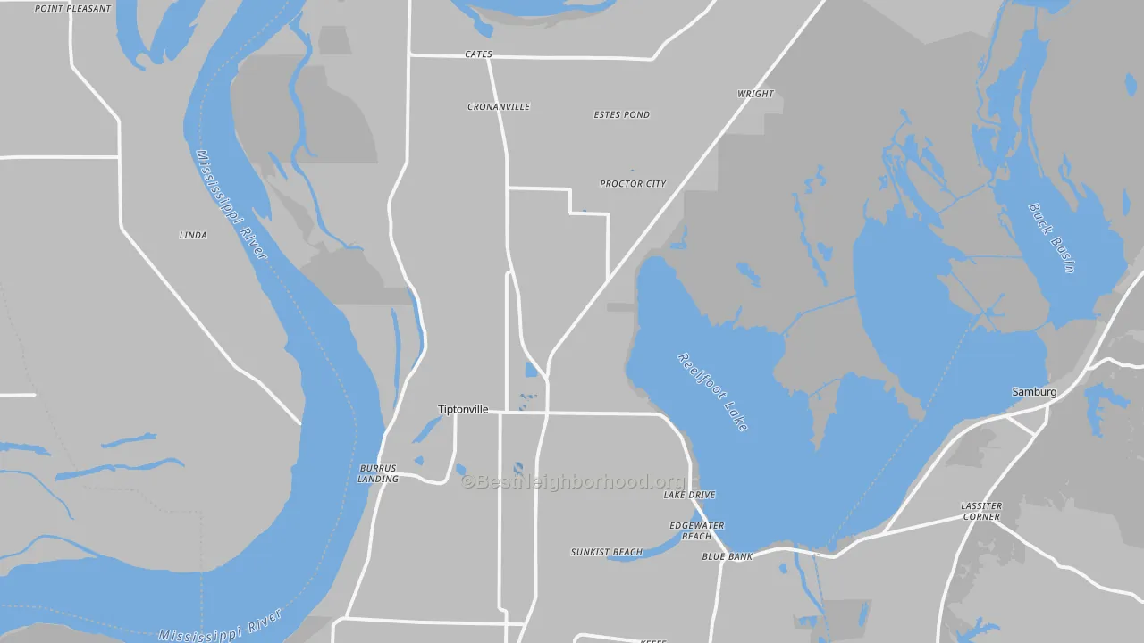 Transit Grade map of 38079, TN