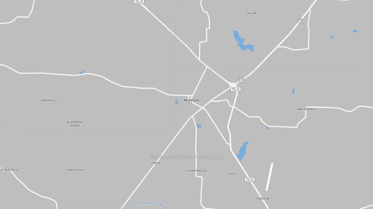 Transit Grade map of 38201, TN