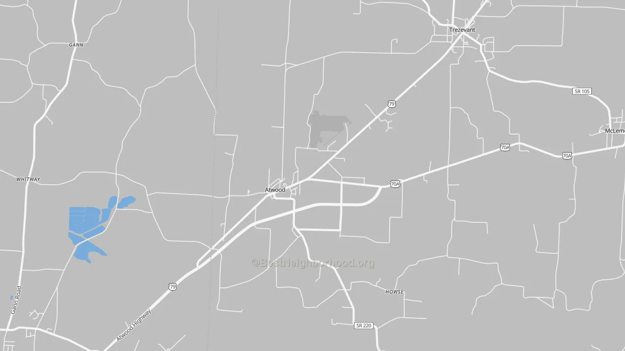Transit Grade map of 38220, TN