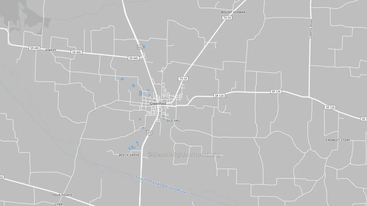 Transit Grade map of 38230, TN