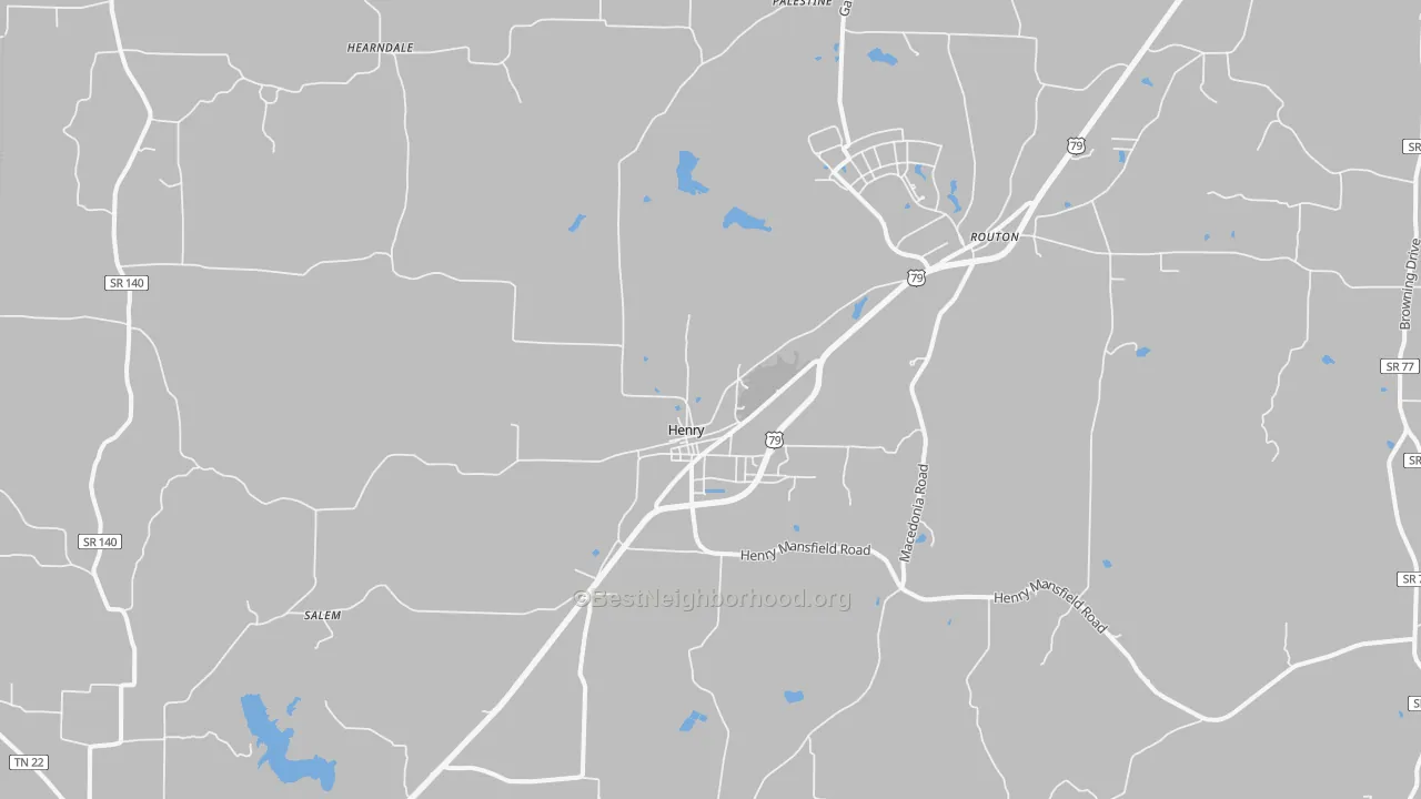Transit Grade map of 38231, TN