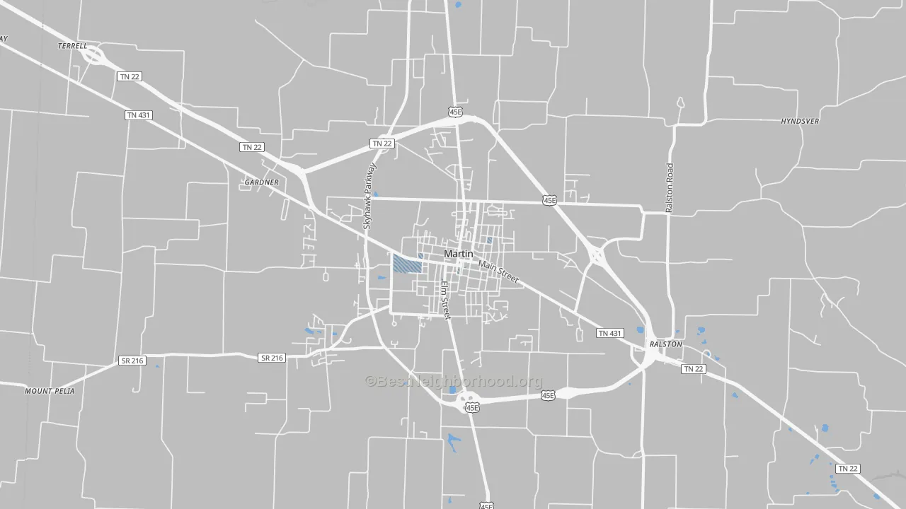 Transit Grade map of 38237, TN