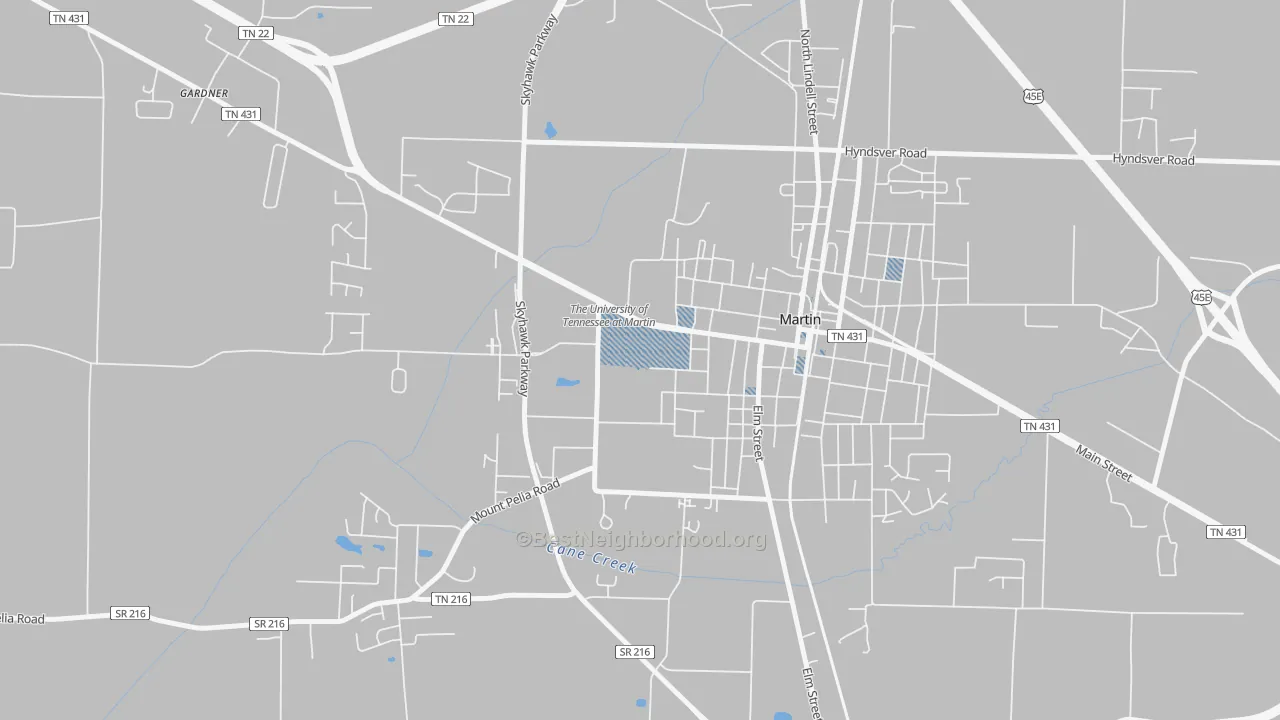 Transit Grade map of 38238, TN
