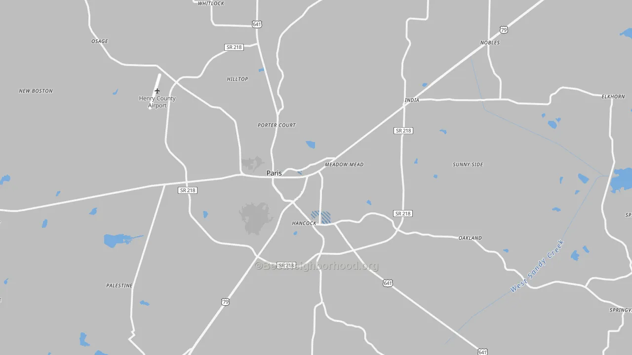 Transit Grade map of 38242, TN