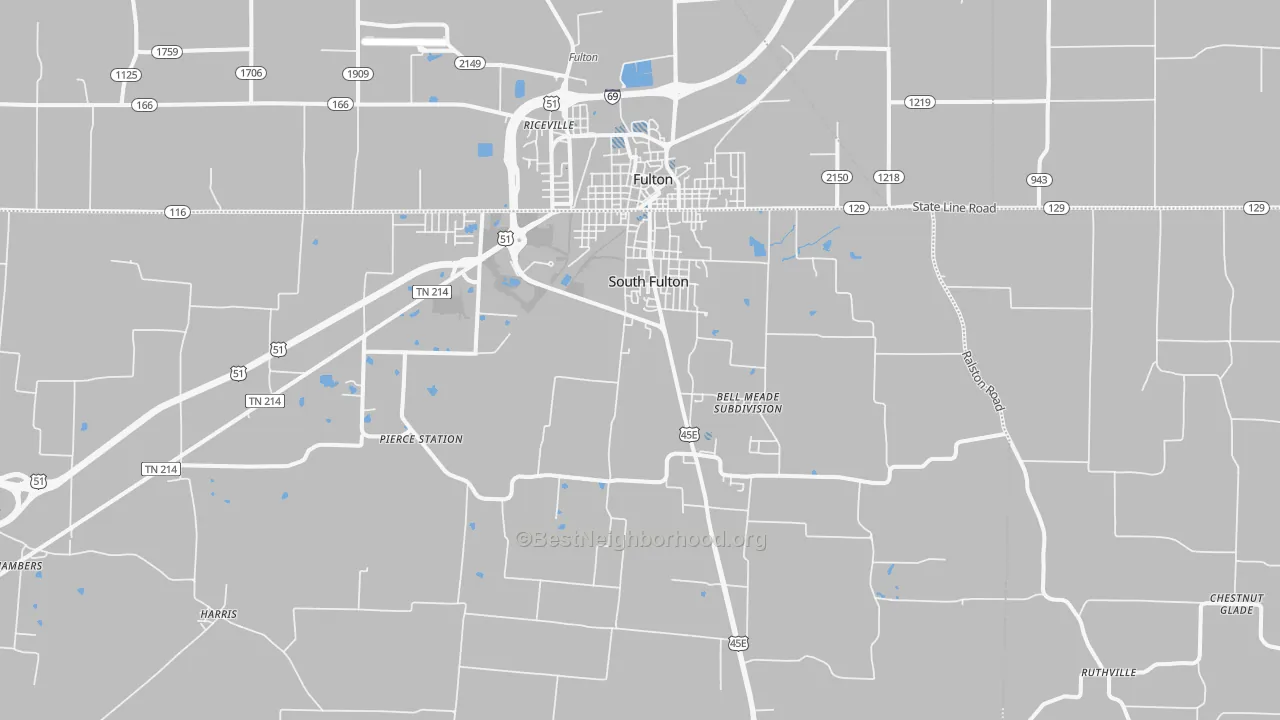 Transit Grade map of 38257, TN