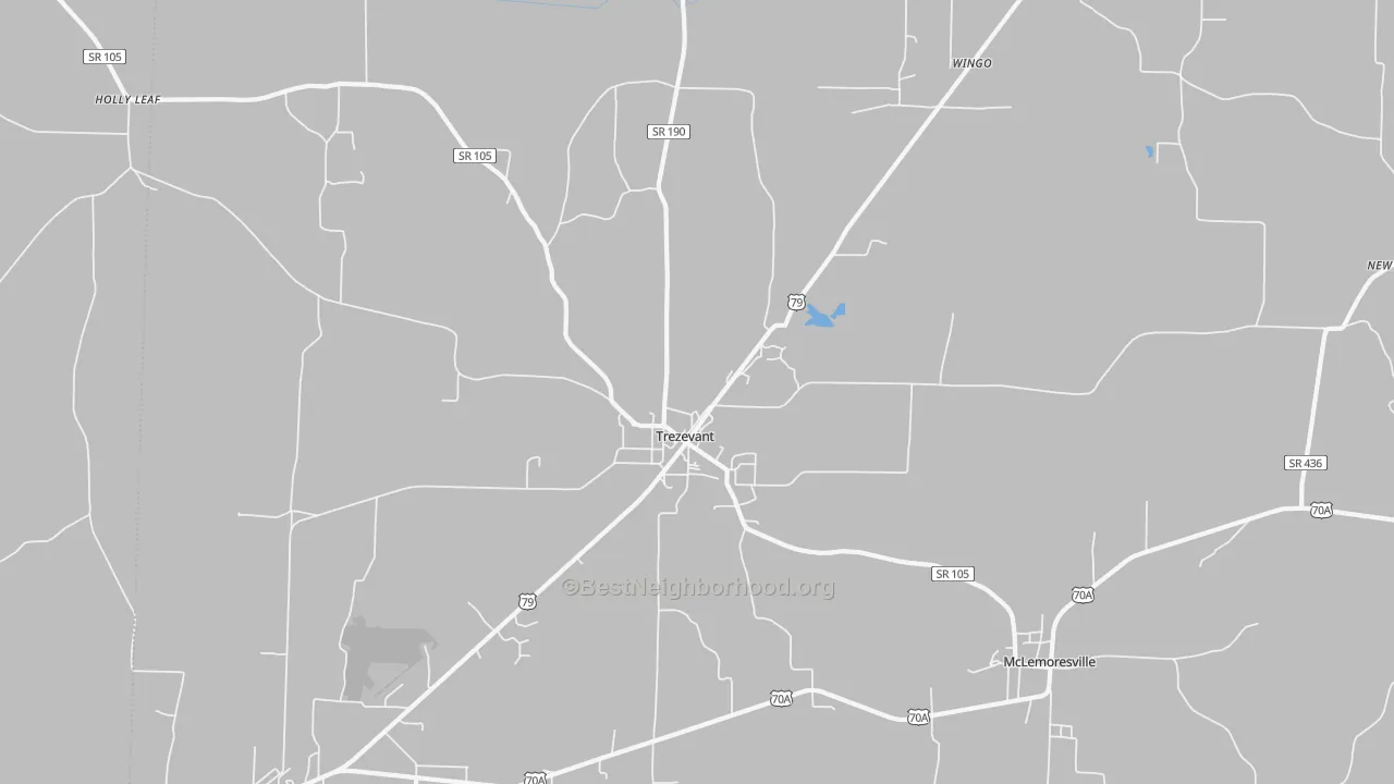 Transit Grade map of 38258, TN