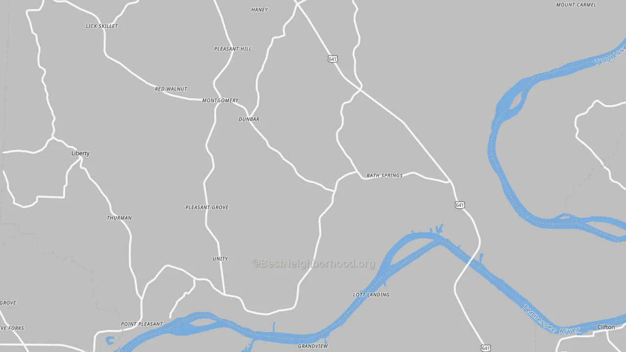 Transit Grade map of 38311, TN
