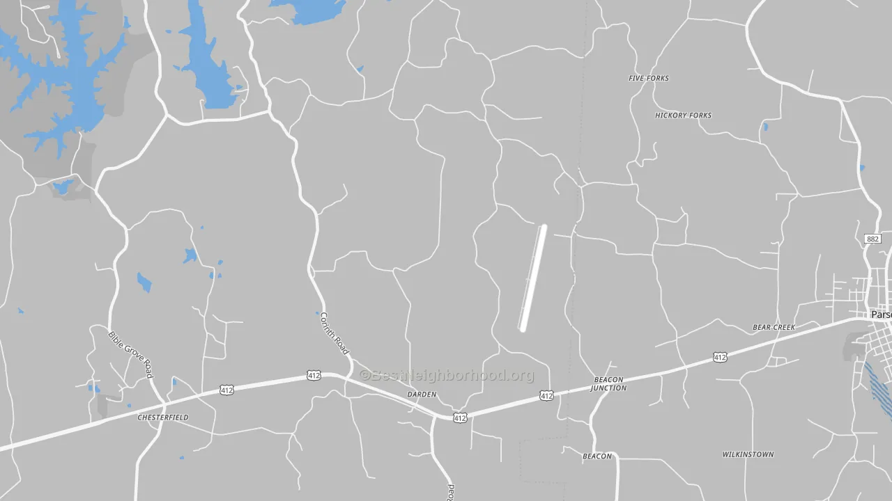 Transit Grade map of 38328, TN