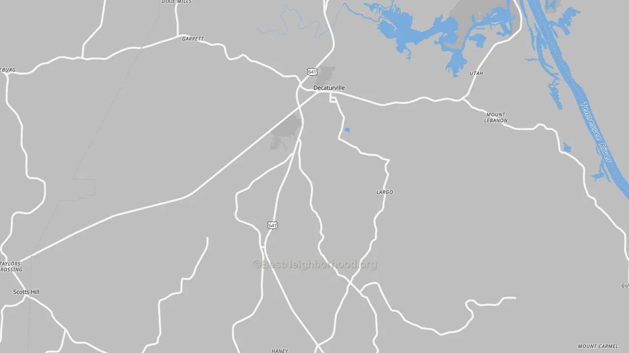 Transit Grade map of 38329, TN