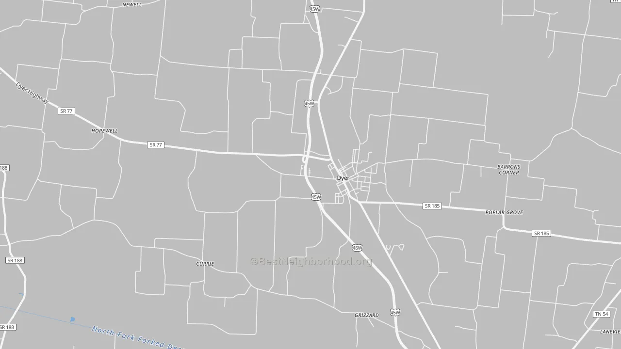 Transit Grade map of 38330, TN