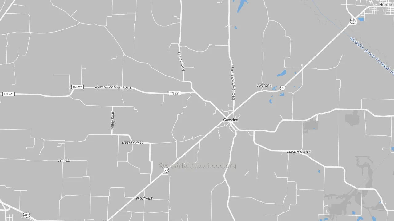 Transit Grade map of 38337, TN