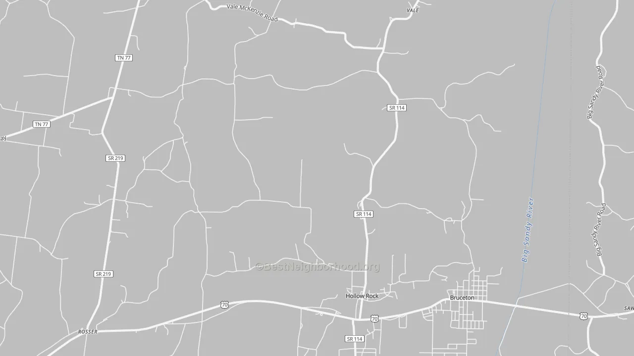 Transit Grade map of 38342, TN