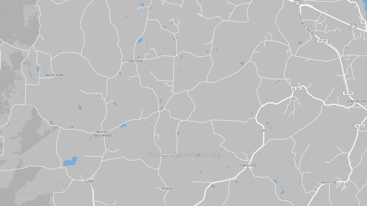 Transit Grade map of 38345, TN