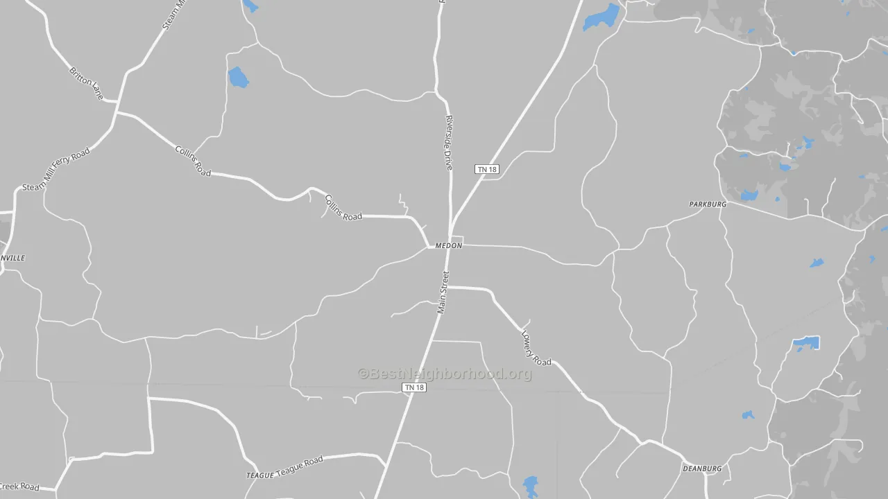 Transit Grade map of 38356, TN