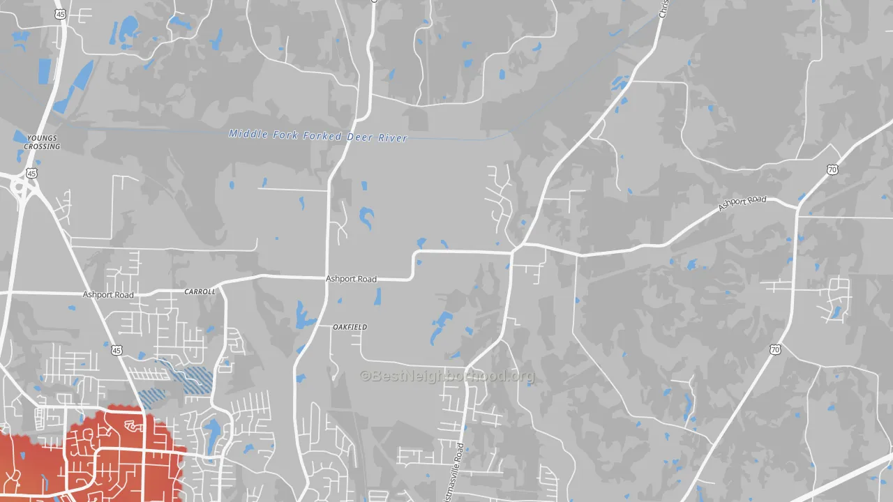 Transit Grade map of 38362, TN