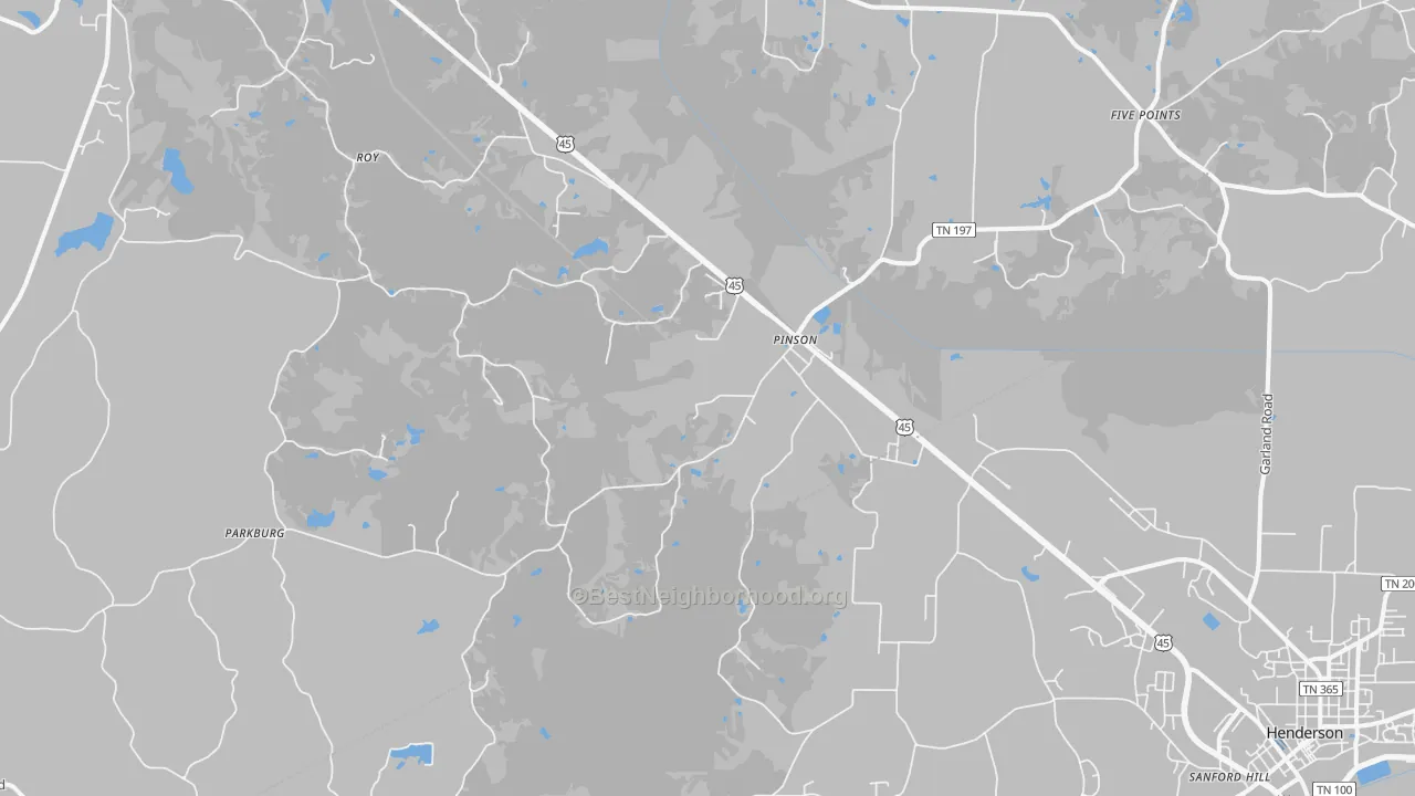 Transit Grade map of 38366, TN