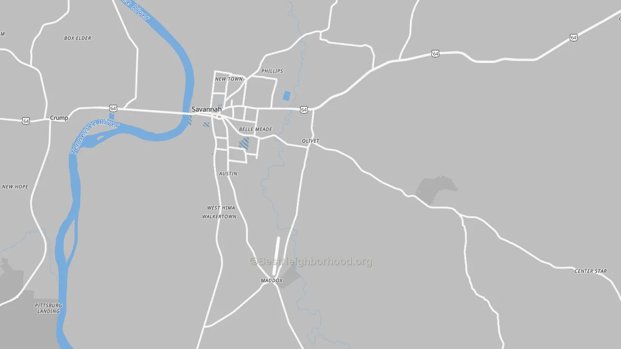 Transit Grade map of 38372, TN