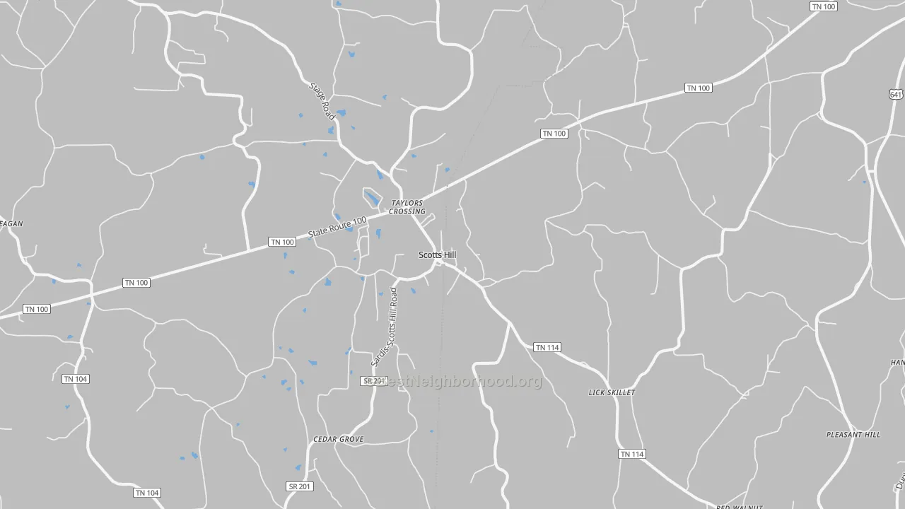 Transit Grade map of 38374, TN