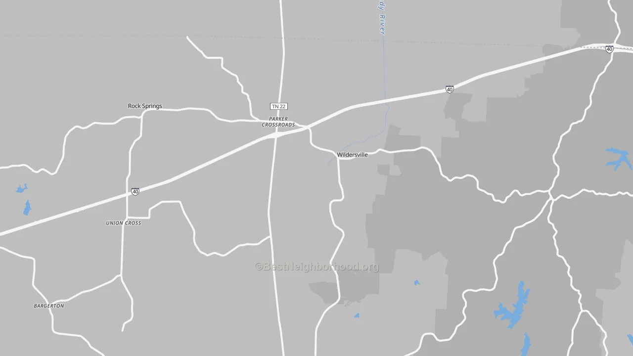 Transit Grade map of 38388, TN